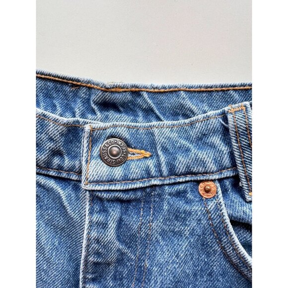 Vintage LEVI'S 531 Medium Rinse Mid Rise Denim Slim Leg Jeans, Size 25 - Picture 11 of 14